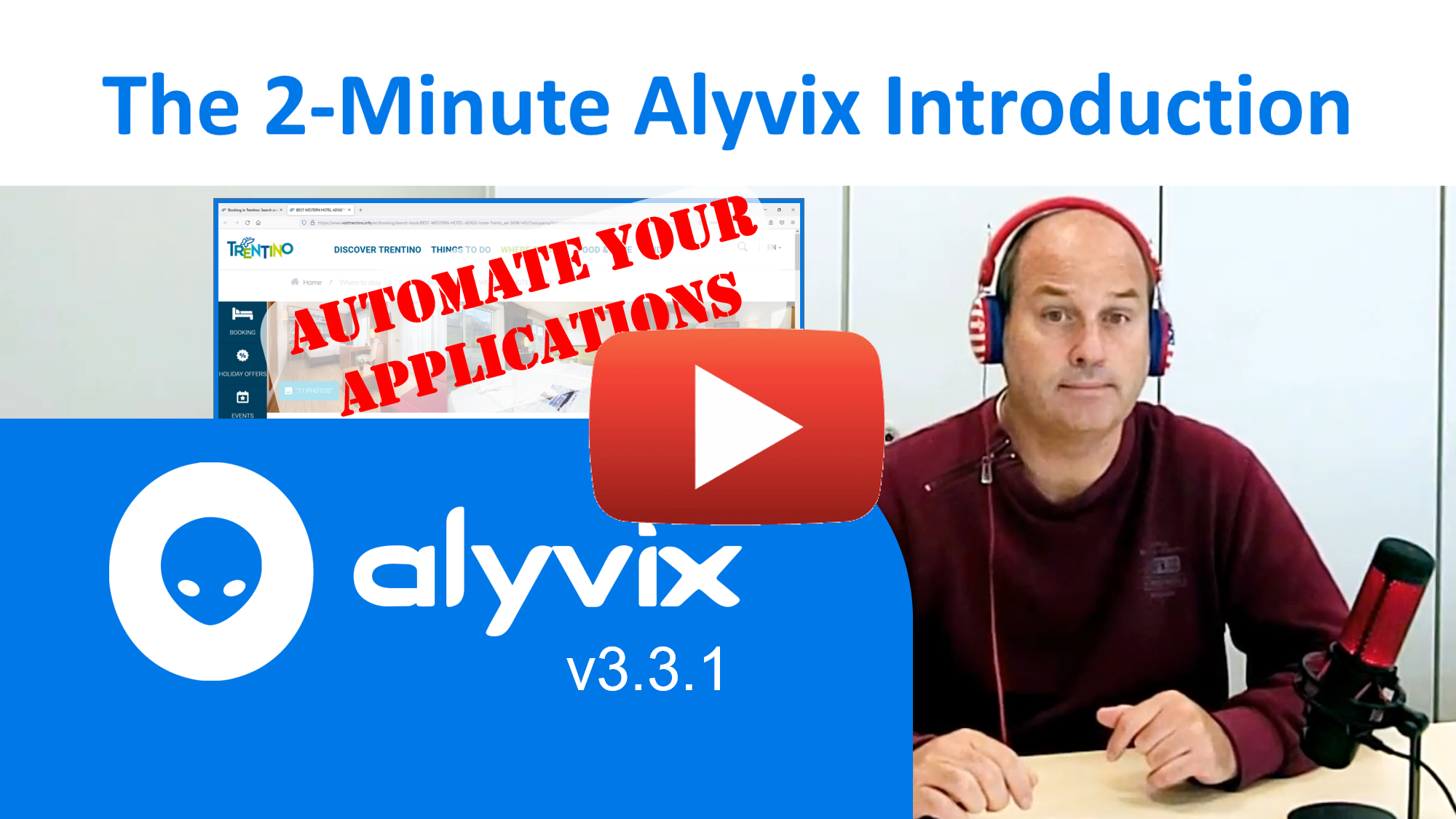 Introduction to Alyvix tutorial video, version 3.3.1