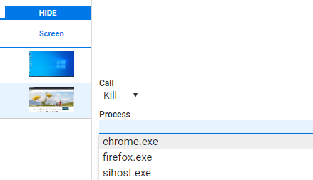 Select "Kill" to close the browser
