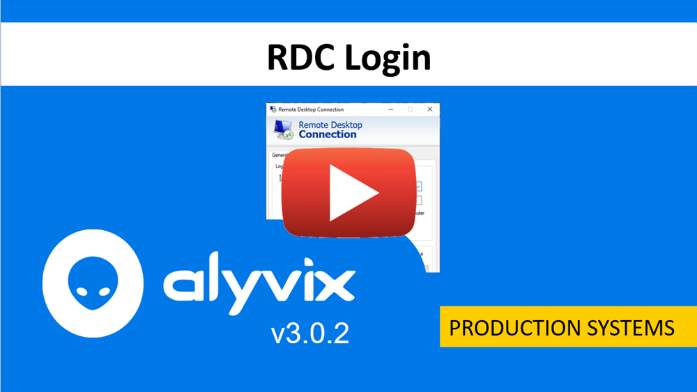 RDC production tutorial video, version 3.0.2