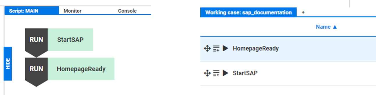 Step Name in Selector and Scripting Panel