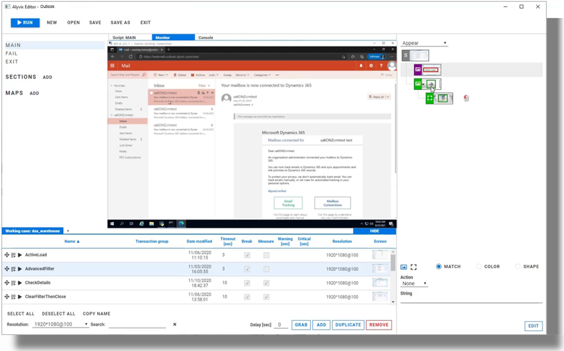 Defining a new bot in Alyvix Editor