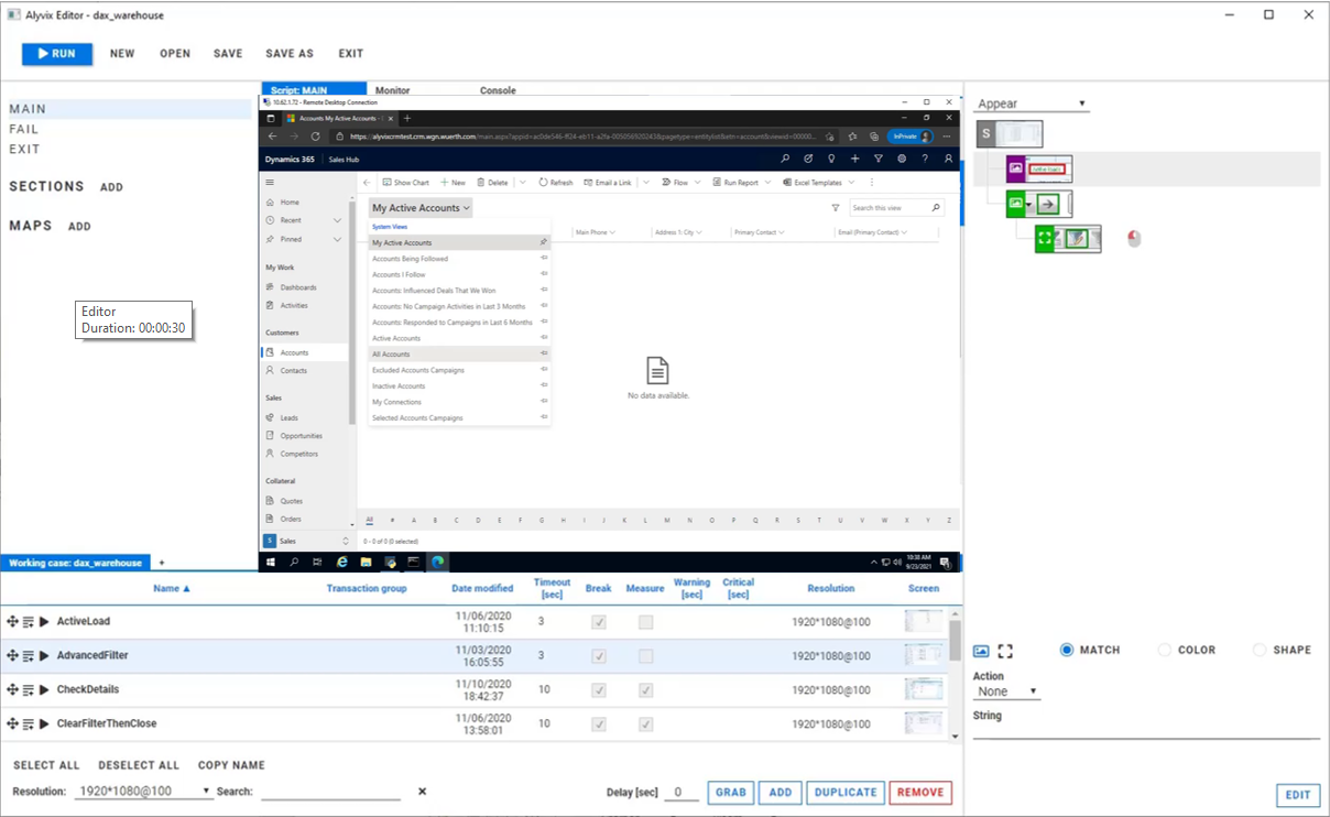 Defining a new bot in Alyvix Editor