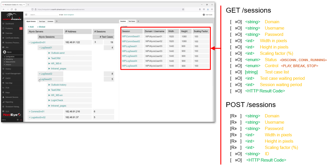 First session settings API